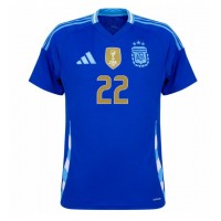 Argentina Lautaro Martinez #22 Replica Away Shirt Copa America 2024 Short Sleeve